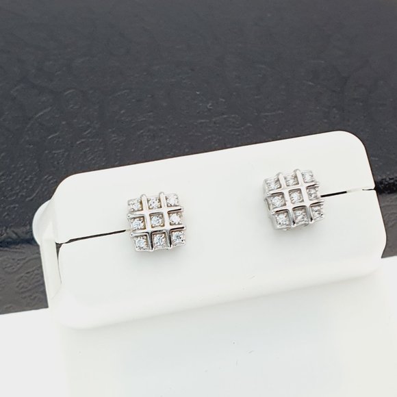 "925 sterling silver luxury CZ earrings for women/girls, Best for gift, RJUS2205 - Picture 8 of 10